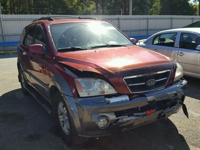 KNDJC733745224840 - 2004 KIA SORENTO EX RED photo 1