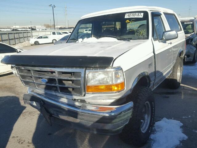 1FMEU15H6SLA21155 - 1995 FORD BRONCO U10 TWO TONE photo 2