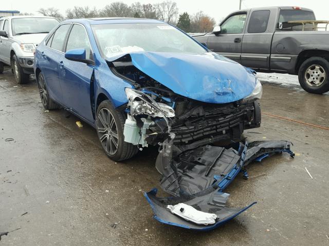 4T1BF1FK5GU567647 - 2016 TOYOTA CAMRY LE BLUE photo 1