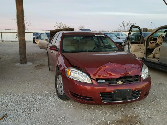 2G1WT58K189148723 - 2008 CHEVROLET IMPALA LT MAROON photo 1