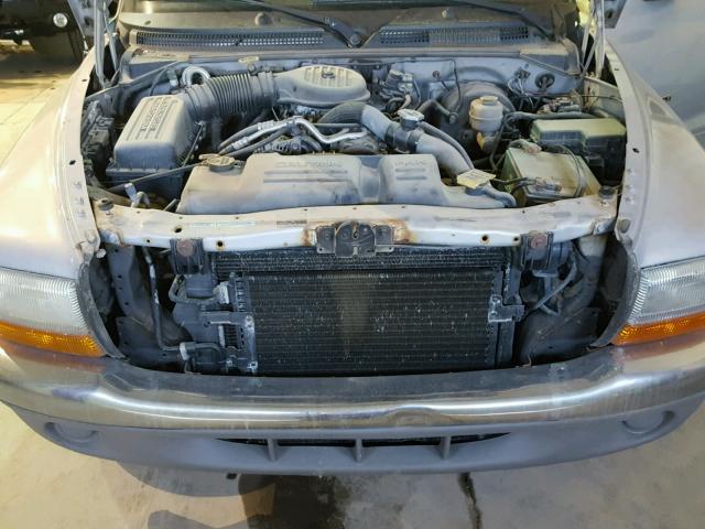 1B7GL22X7YS508039 - 2000 DODGE DAKOTA SILVER photo 7