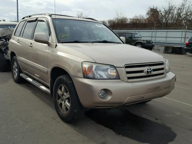 JTEEP21A840064793 - 2004 TOYOTA HIGHLANDER GOLD photo 1