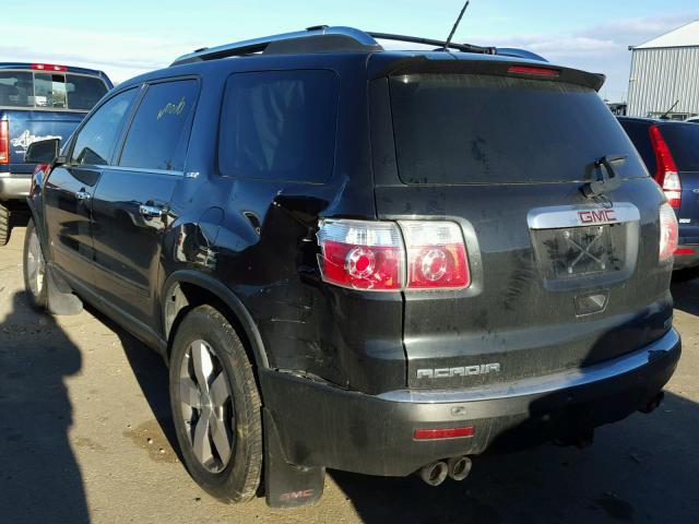 1GKEV33D39J149554 - 2009 GMC ACADIA SLT BLACK photo 3