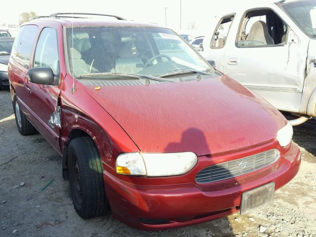 4N2XN11T9YD806175 - 2000 NISSAN QUEST SE RED photo 1