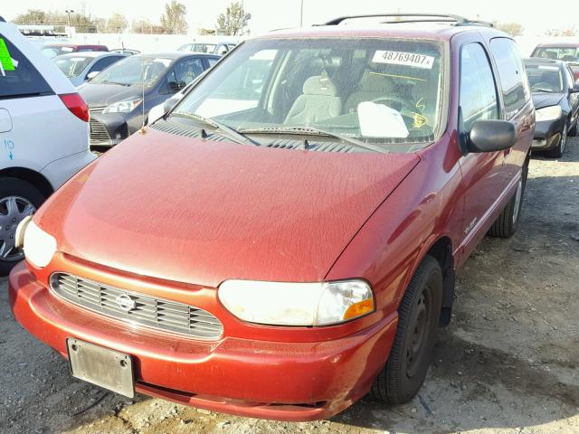 4N2XN11T9YD806175 - 2000 NISSAN QUEST SE RED photo 2