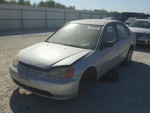 1HGES16532L009514 - 2002 HONDA CIVIC LX WHITE photo 2