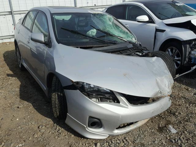 2T1BU4EEXDC081738 - 2013 TOYOTA COROLLA BA SILVER photo 1