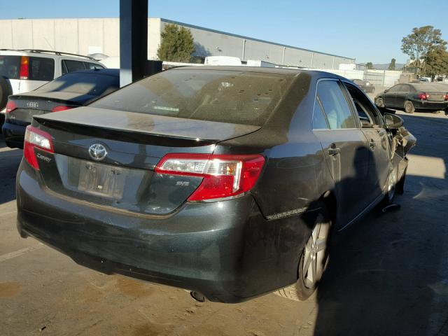 4T1BF1FK0EU350195 - 2014 TOYOTA CAMRY L GRAY photo 4