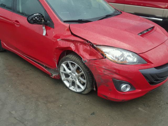 JM1BL1L33C1541280 - 2012 MAZDA SPEED 3 RED photo 9