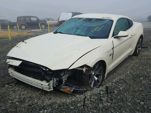 1FA6P8RF2F5501422 - 2015 FORD MUSTANG 50 WHITE photo 2