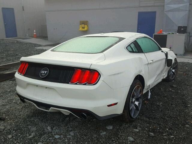 1FA6P8RF2F5501422 - 2015 FORD MUSTANG 50 WHITE photo 4