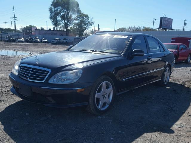 WDBNG76J65A458197 - 2005 MERCEDES-BENZ S 600 BLACK photo 2