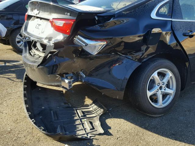 1G1ZB5ST9GF300271 - 2016 CHEVROLET MALIBU LS BLACK photo 9