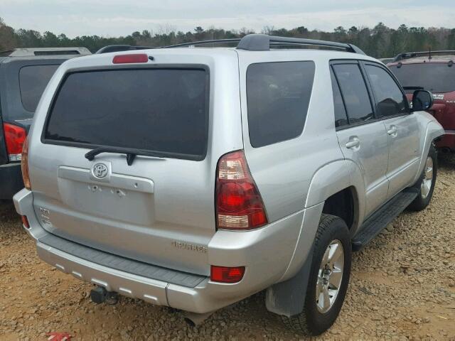 JTEZU14R040038016 - 2004 TOYOTA 4RUNNER SR SILVER photo 4