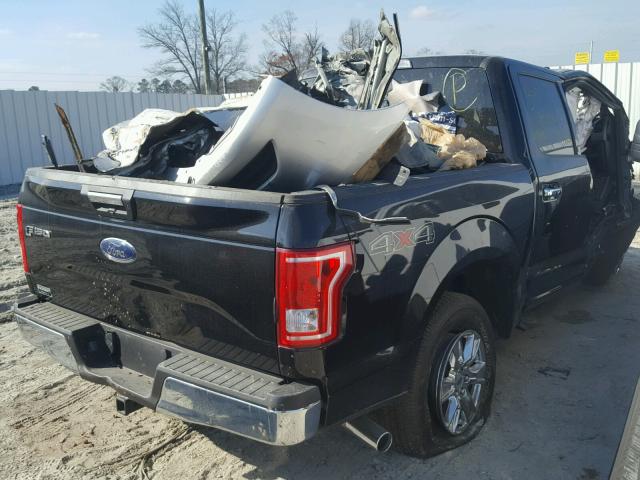 1FTEW1EF3HFA63335 - 2017 FORD F150 SUPER BLACK photo 4