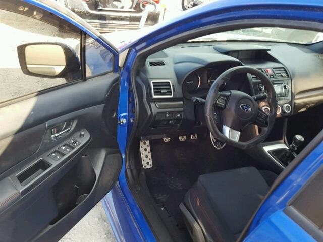 JF1VA1D67F9802773 - 2015 SUBARU WRX PREMIU BLUE photo 9