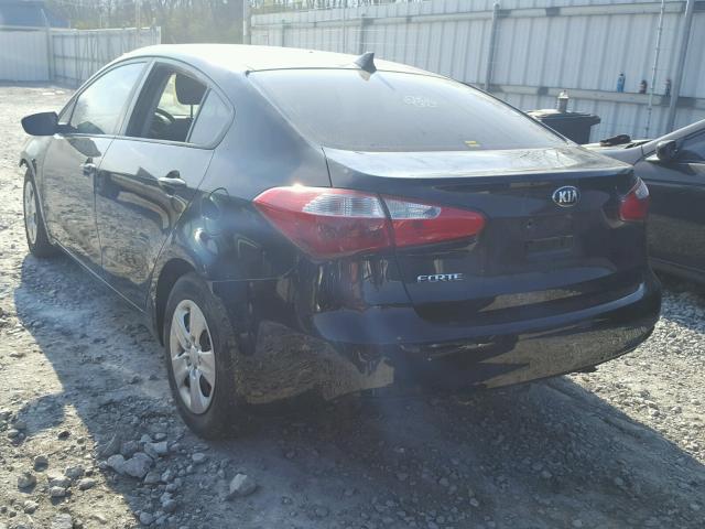 KNAFK4A65G5568513 - 2016 KIA FORTE LX BLACK photo 3