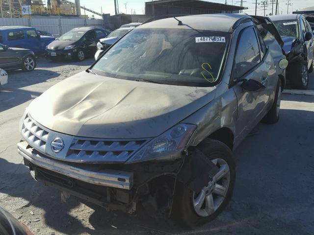 JN8AZ08W57W618980 - 2007 NISSAN MURANO SL GOLD photo 2