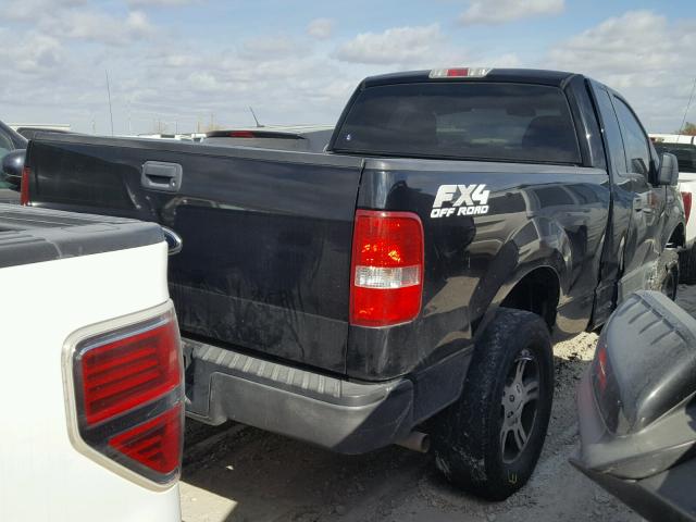 1FTRF14W17NA87852 - 2007 FORD F150 BLACK photo 4