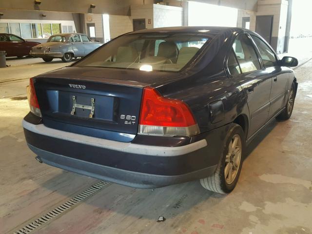 YV1RS58D222162798 - 2002 VOLVO S60 2.4T BLUE photo 4
