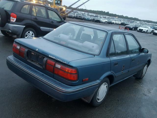 2T1AE94A5NC162765 - 1992 TOYOTA COROLLA DL TEAL photo 4