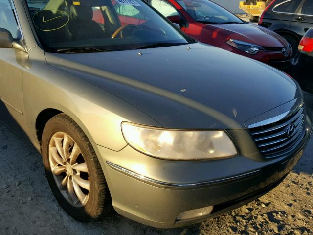 KMHFC46F06A106306 - 2006 HYUNDAI AZERA SE GREEN photo 9