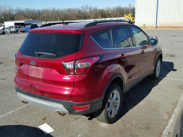 1FMCU0GD4HUD28077 - 2017 FORD ESCAPE SE RED photo 4