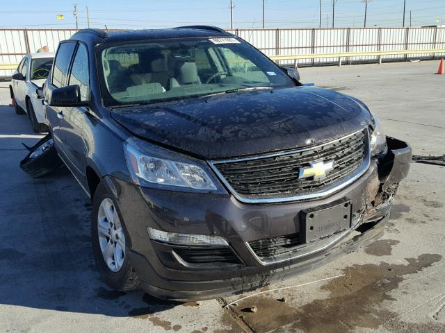 1GNKRFED3FJ229733 - 2015 CHEVROLET TRAVERSE L BLACK photo 1