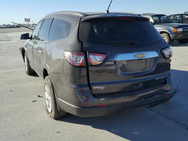 1GNKRFED3FJ229733 - 2015 CHEVROLET TRAVERSE L BLACK photo 3