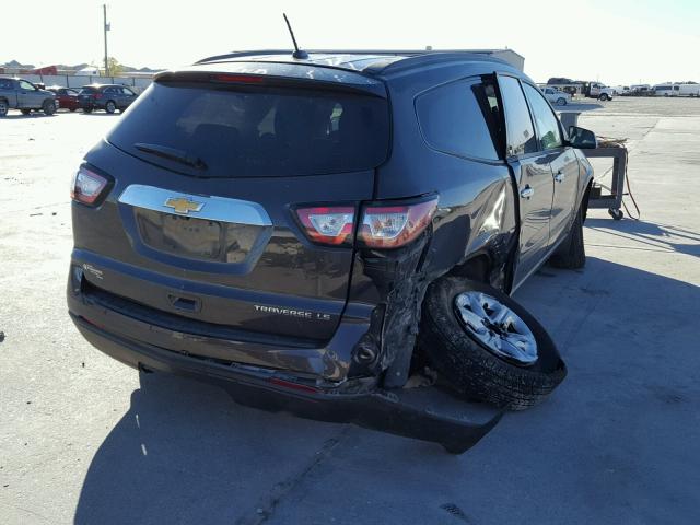 1GNKRFED3FJ229733 - 2015 CHEVROLET TRAVERSE L BLACK photo 4