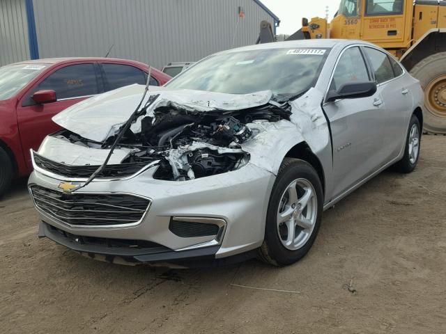 1G1ZB5ST1HF288635 - 2017 CHEVROLET MALIBU LS ვერცხლისფერი ფოტო 2