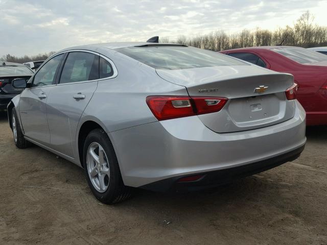 1G1ZB5ST1HF288635 - 2017 CHEVROLET MALIBU LS ვერცხლისფერი ფოტო 3