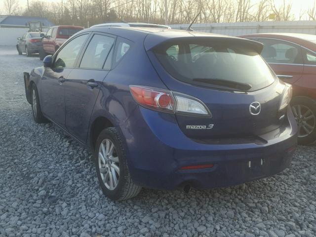 JM1BL1L75D1724068 - 2013 MAZDA 3 I BLUE photo 3