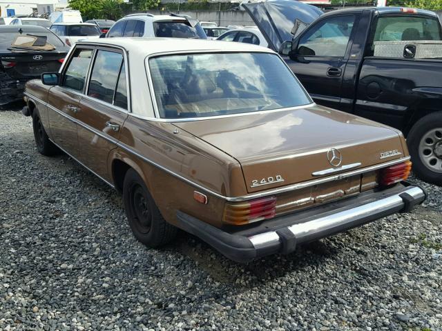 11511712124451 - 1976 MERCEDES-BENZ 240D GOLD photo 3