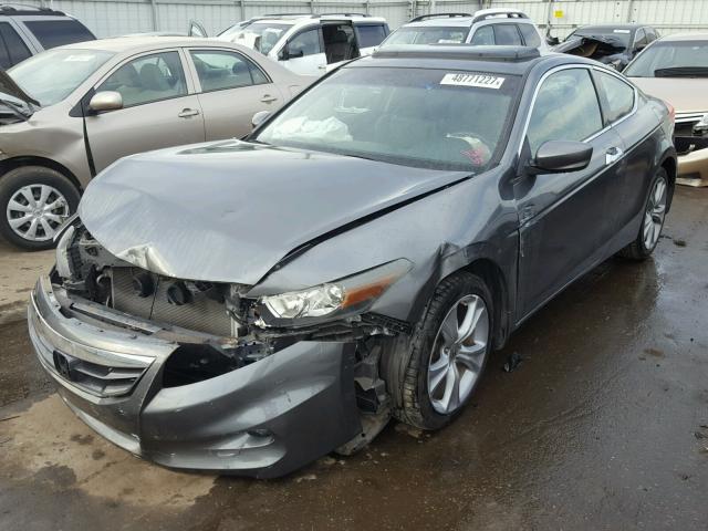 1HGCS2B80BA006112 - 2011 HONDA ACCORD EXL GRAY photo 2