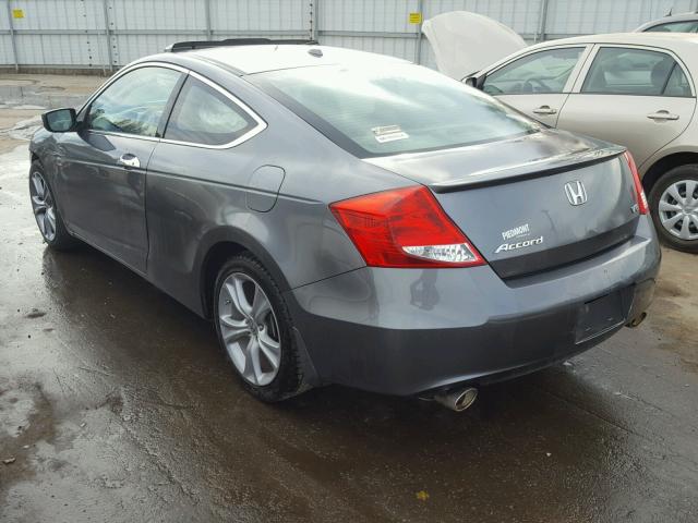 1HGCS2B80BA006112 - 2011 HONDA ACCORD EXL GRAY photo 3