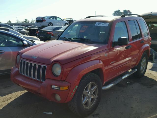 1J4GL58K24W245193 - 2004 JEEP LIBERTY LI RED photo 2