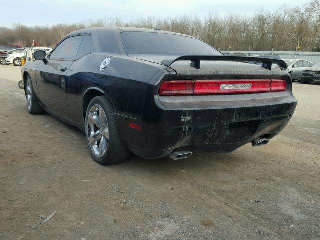 2C3CDYBT6DH601197 - 2013 DODGE CHALLENGER BLACK photo 3