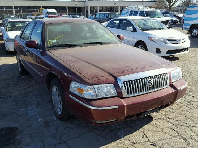 2MEFM74V28X631745 - 2008 MERCURY GRAND MARQ MAROON photo 1