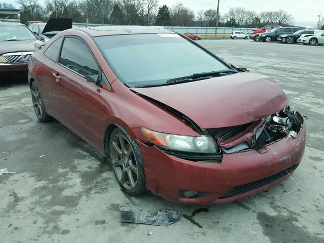 2HGFG21506H707102 - 2006 HONDA CIVIC SI MAROON photo 1