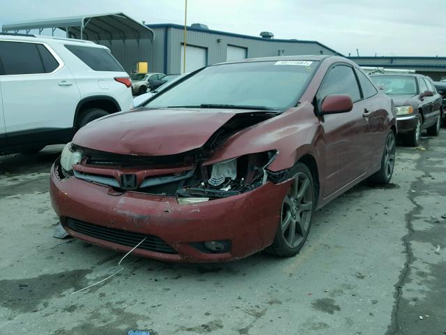 2HGFG21506H707102 - 2006 HONDA CIVIC SI MAROON photo 2