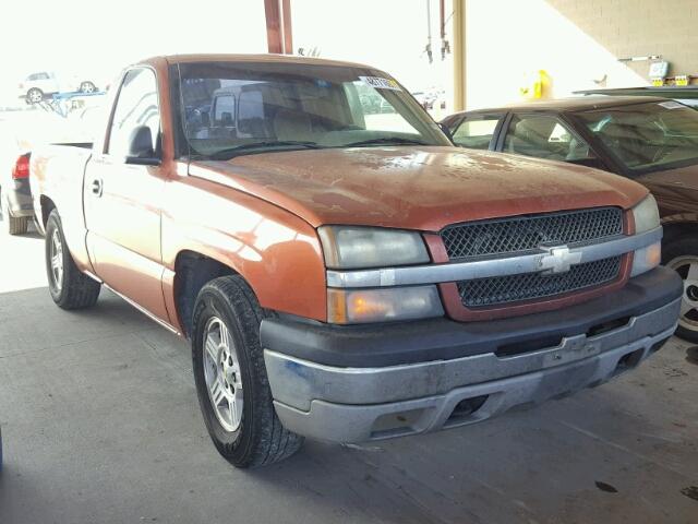 1GCEC14X57Z158172 - 2007 CHEVROLET SILVERADO ORANGE photo 1