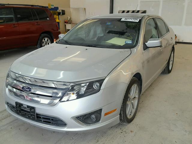 3FAHP0JG7CR412999 - 2012 FORD FUSION SEL SILVER photo 2