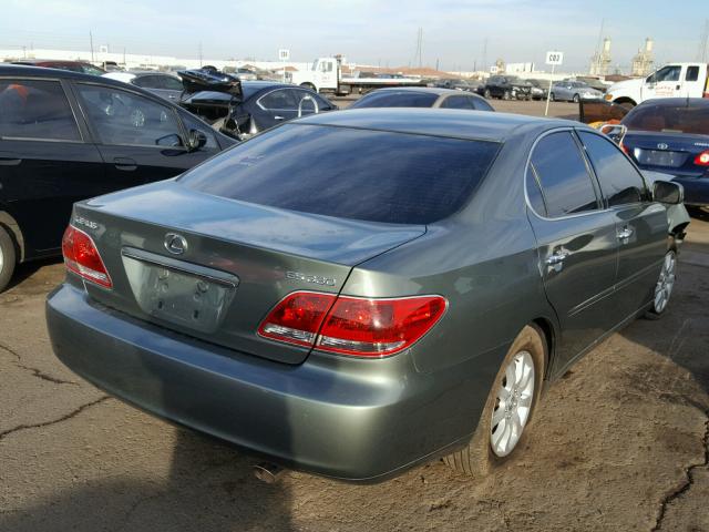 JTHBA30G655096214 - 2005 LEXUS ES 330 GREEN photo 4