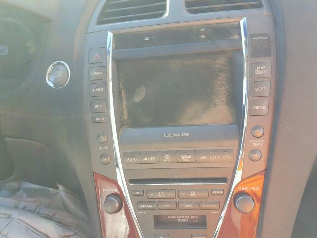 JTHBJ46G082267168 - 2008 LEXUS ES 350 BLACK photo 9