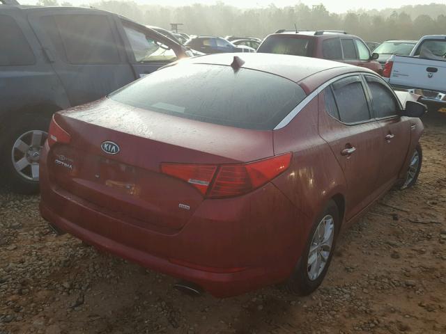 5XXGM4A79CG003293 - 2012 KIA OPTIMA LX RED photo 4