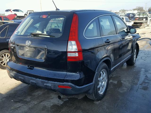 JHLRE48358C043048 - 2008 HONDA CR-V LX BLACK photo 4