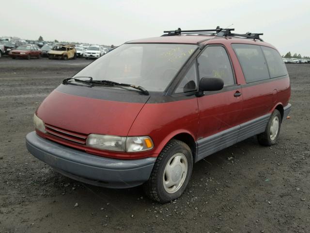 JT3AC22S4P1022128 - 1993 TOYOTA PREVIA LE MAROON photo 2