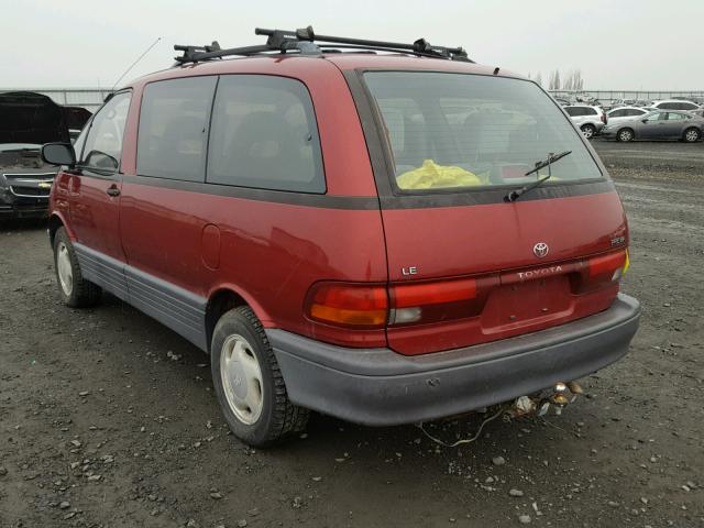 JT3AC22S4P1022128 - 1993 TOYOTA PREVIA LE MAROON photo 3