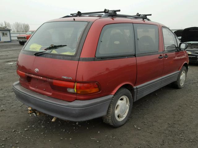 JT3AC22S4P1022128 - 1993 TOYOTA PREVIA LE MAROON photo 4